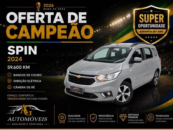CHEVROLET SPIN 1.8 PREMIER 8V FLEX 4P AUTOMÁTICO CHEVROLET SPIN 1.8 PREMIER 8V FLEX 4P AUTOMÁTICO